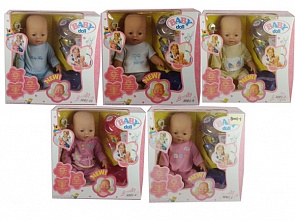 Функциональный пупс с аксессуарами, пьет, писает, сосет соску (Shantou Gepai, B552787 (8) 